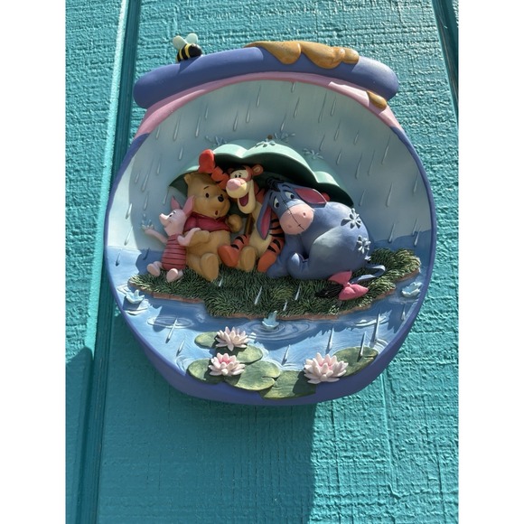 Disney Winnie the Pooh Hunnypot Adventures 3D Plate Tigger First Issue Weathered - Picture 2 of 4